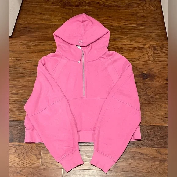 Lululemon Pink Half-Zip Scuba Hoodie - Picture 2 of 2